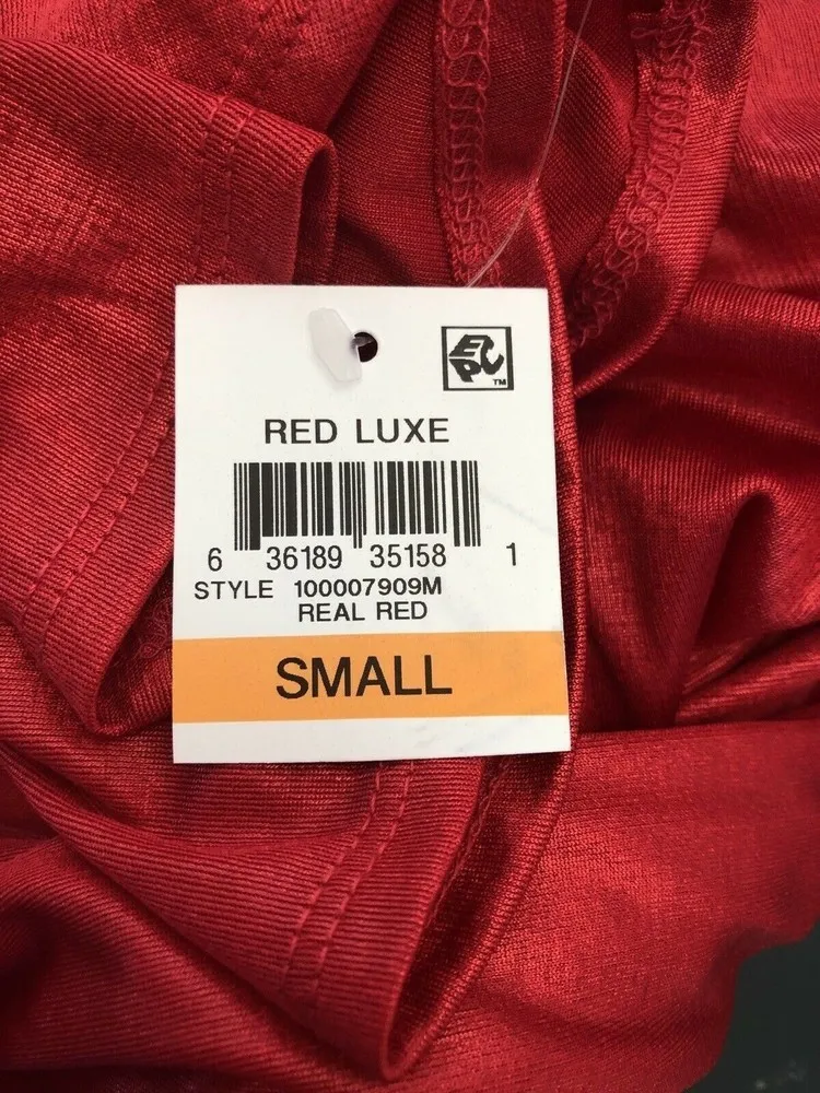 INC Off Shoulder Flutter Sleeves Pullover Top Red Blouse Off Shoulder - Image 4