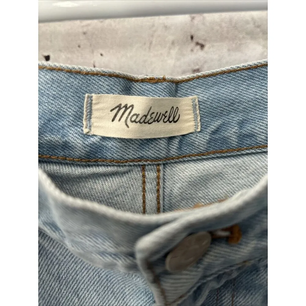 Madewell Light Wash‎ Full Length Classic Straight Blue Jeans High Rise Womens 29 - Image 2