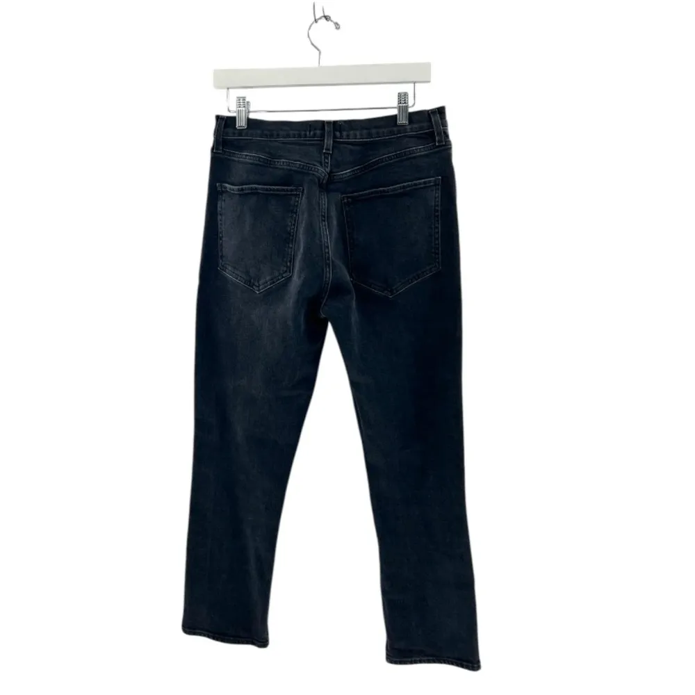 Agolde Riley high rise straight crop faded black sz 30 - Image 8