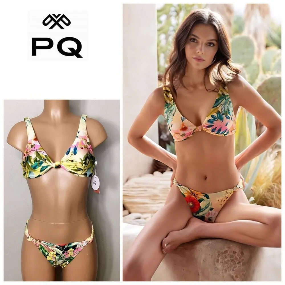 New. Pilyq reversible tropical print bikini. Retails $156. S-bottom/M-top - Image 13