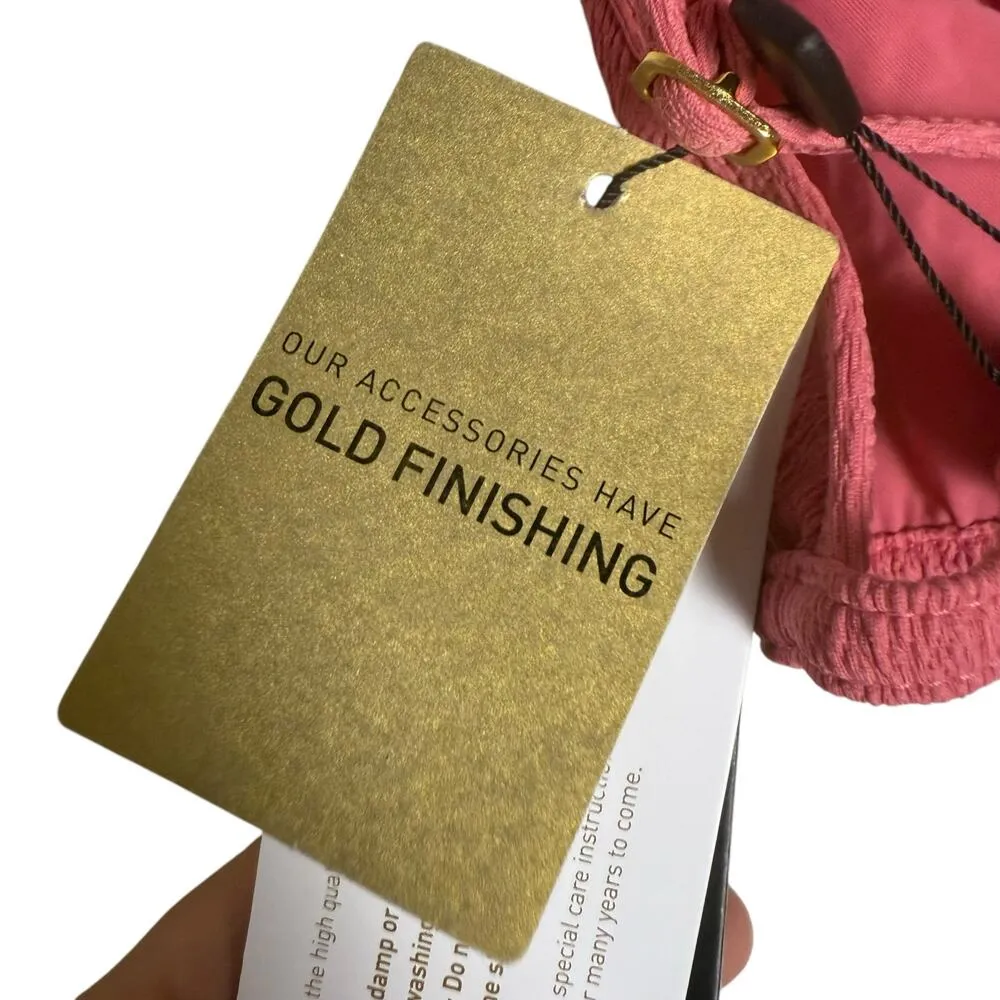 ViX Firenze Imani Tri Parallel Pink Geometric Cut Bikini Swimsuit Top Size XL - Image 12