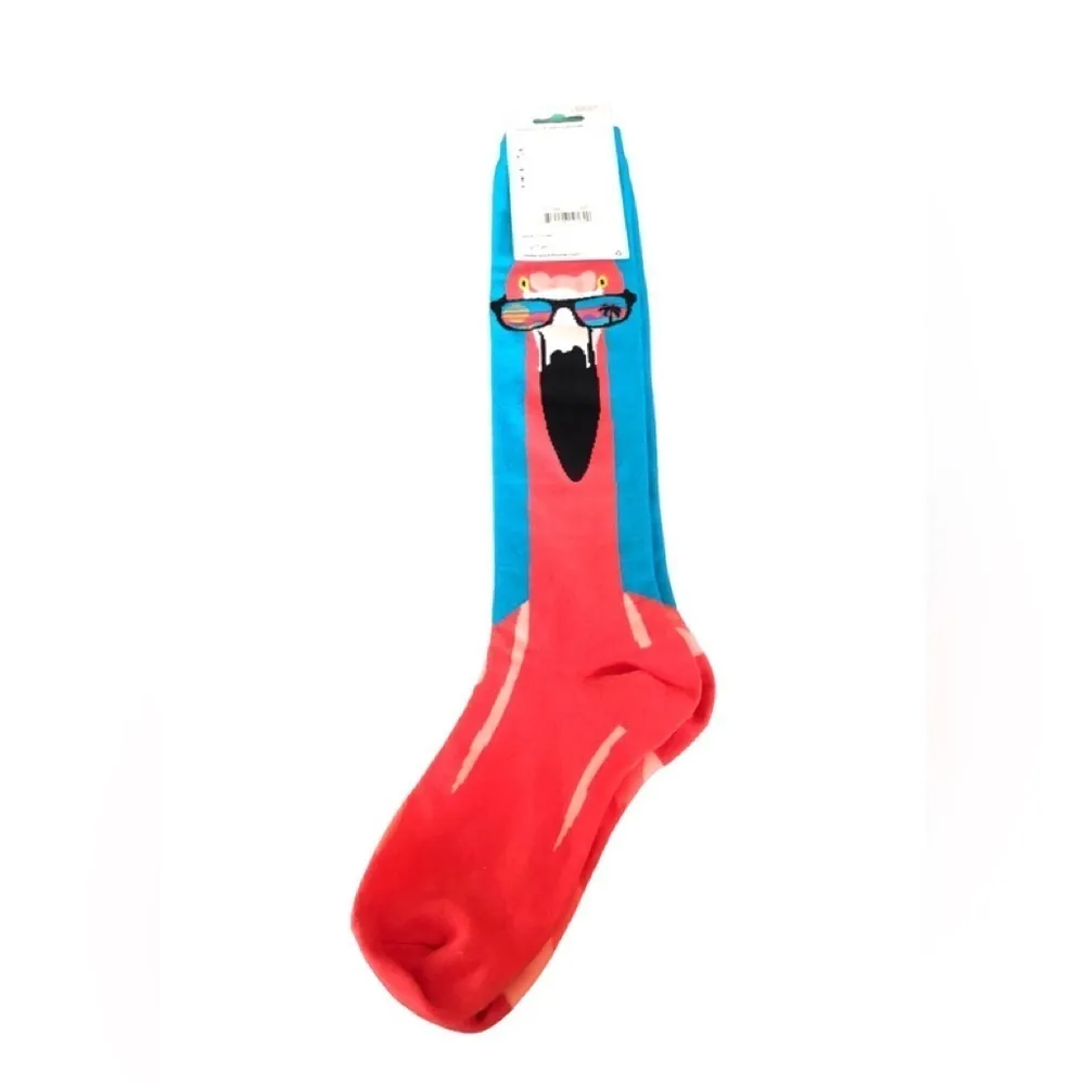 Sock It To Me Knee High Flamingo Socks USA Shoe Sz 5 - Image 5