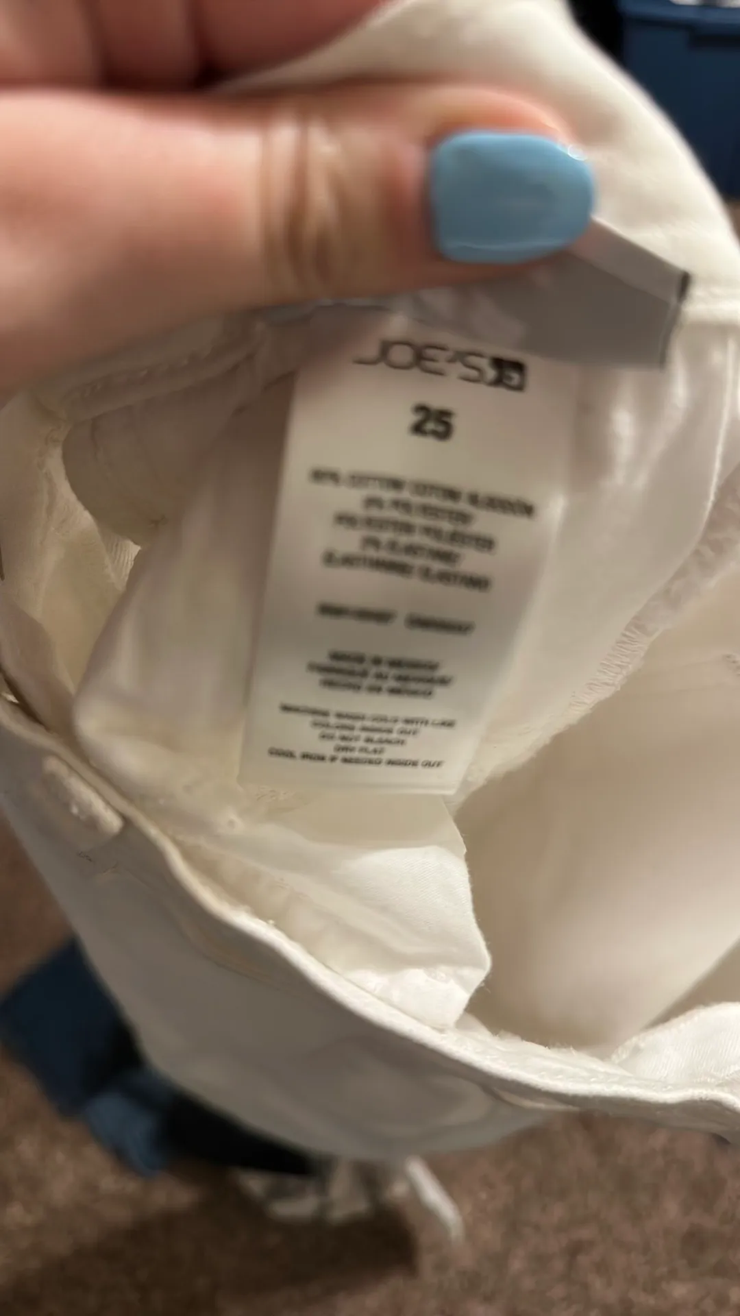 Joes White Skinny Jeans Size 25 - Image 2