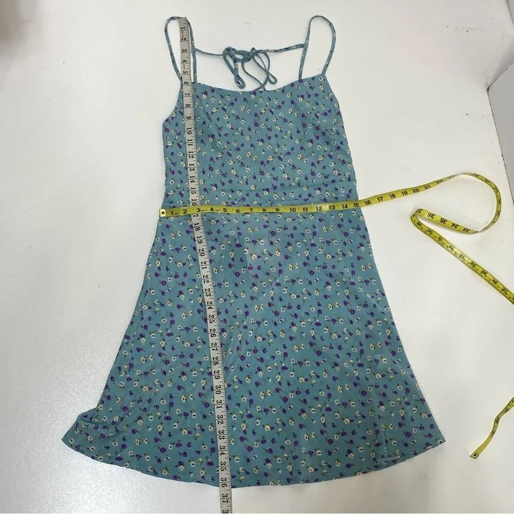 Showpo. Two Different Ways Dress in Blue Floral Sleeveless Backless 10 - Image 2