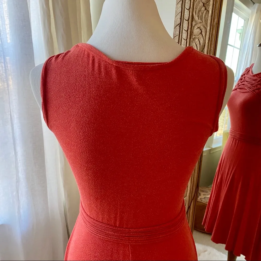 Max Studio  Orange Tank Dress - Image 5