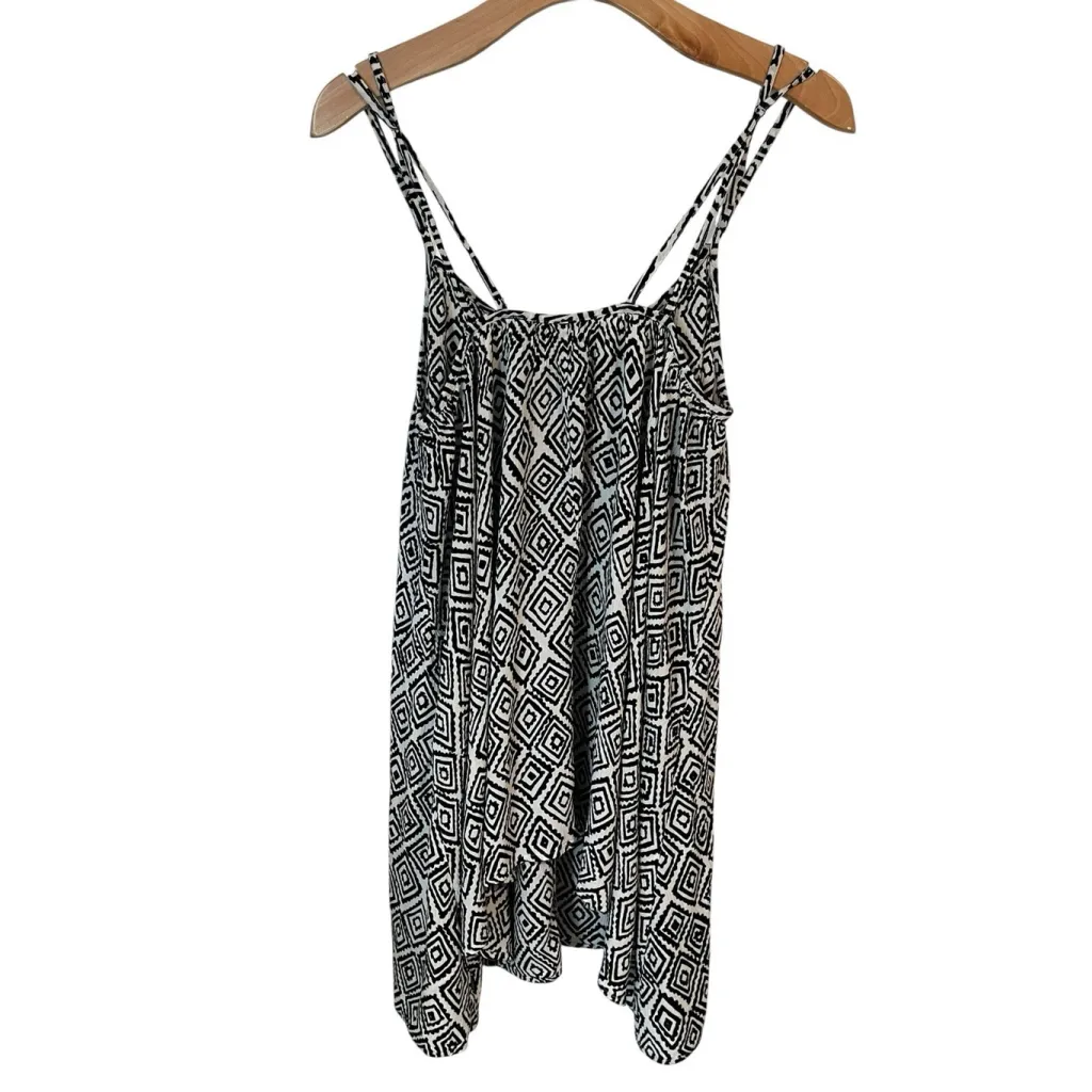 Volcom Swim Dress Women’s Size M 12 Black White Geometric Slip Dress Sleeveless - Image 10