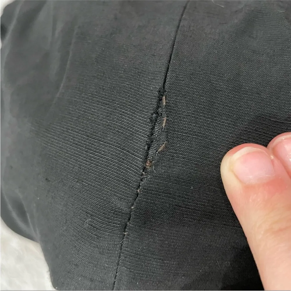 Frame Twist Front Shantung Midi Dress Noir Black XS - Image 10