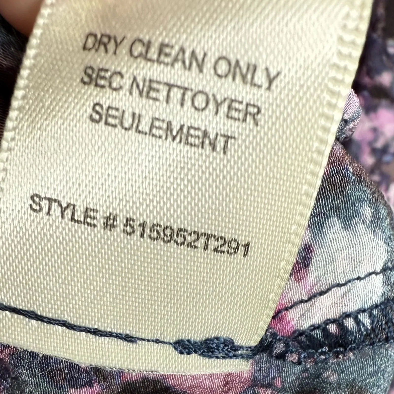 Rebecca Taylor 100% Silk Sleeveless V-Neck Floral Matrix Top W1680 Sz 12 - Image 7