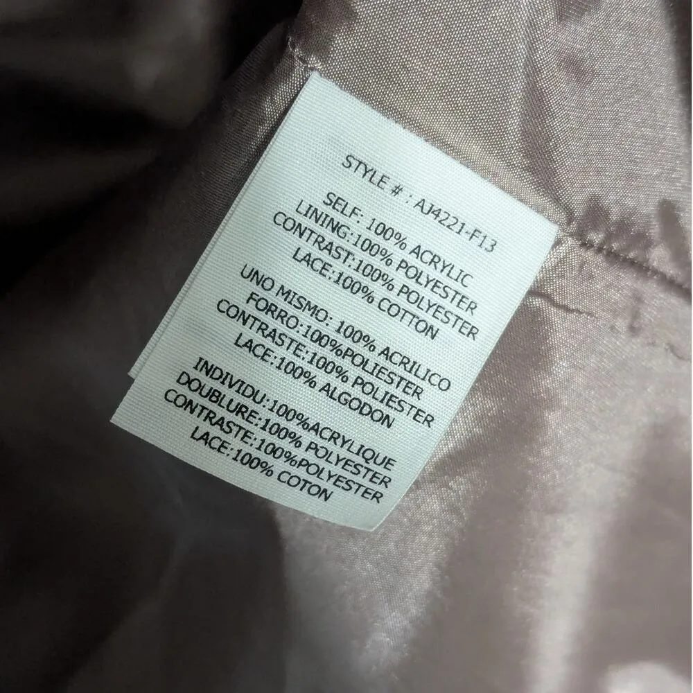 Anthropologie a'reve Lace Peplum Elegant Jacket Audrey Hepburn Victorian Small - Image 3