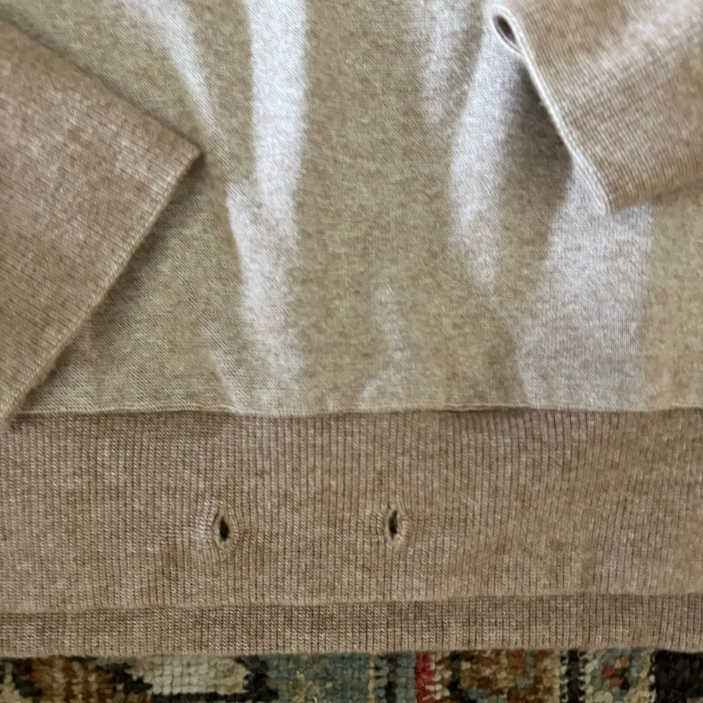 Varley Women's Natural Edith Rib Pique Sweater size medium - Image 3