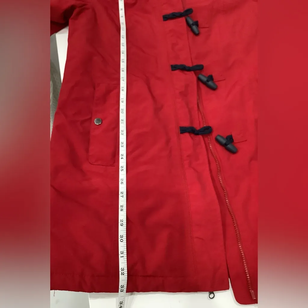 Nice fleece lined Land’s End coat ❤️❤️ Red Size M - Image 5