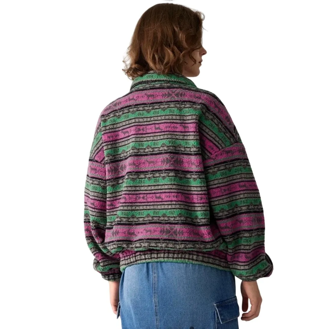 Cider Fleece Stand Collar Aztec Print Jacket NWT -‎ L - Image 14