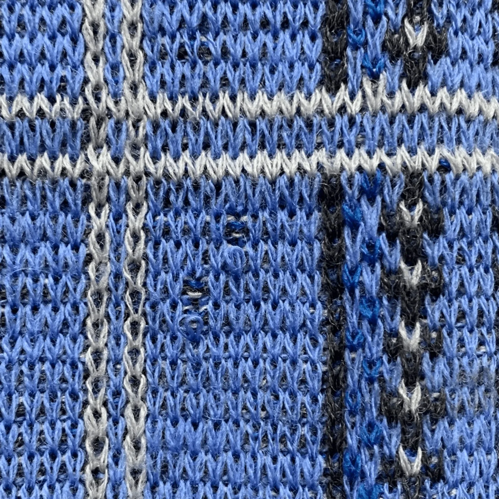 Vintage Pendleton Wool Knit Cardigan Navy Plaid Grandpa Sweater Large Preppy - Image 8