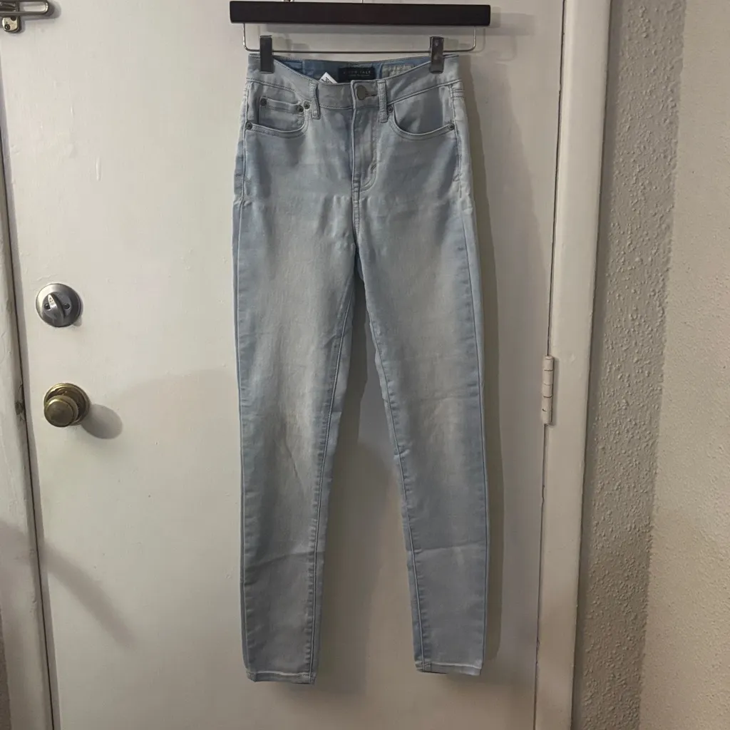 Aeropostale High Waisted Jegging Jean 0 Light Wash Casual Comfy Boho Streetwear - Image 3