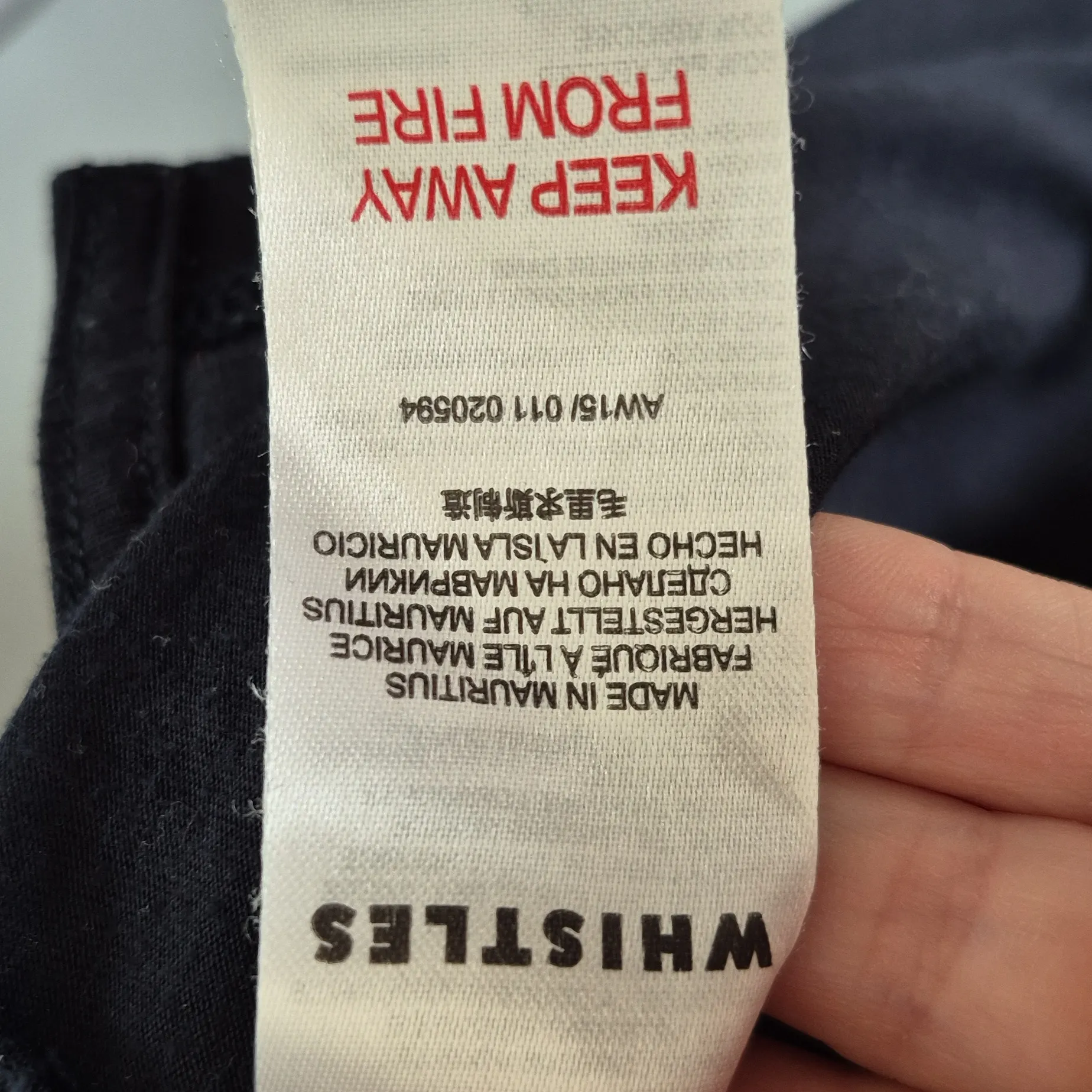 Whistles “Ça‎ Va?” Graphic Tee Navy Blue Black - Image 5