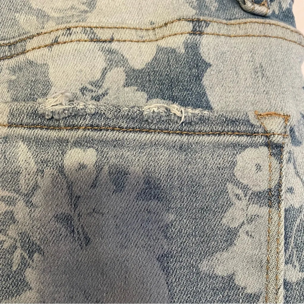 Alter’d State Jean Women 29 Blue Dream Lover Flare Bell Bottom Floral Boho Denim - Image 5