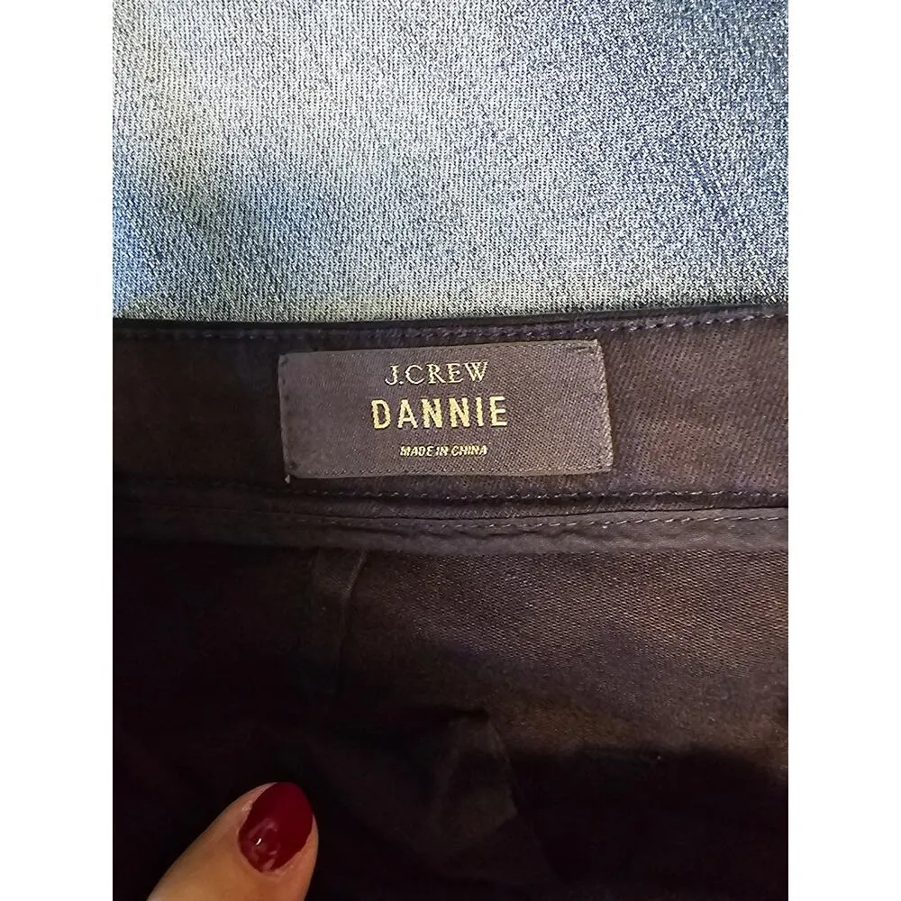 J.Crew Women's Dannie Skinny Flat Front Pants Navy Blue Size 0 Stretchy 4 Pocket - Image 5