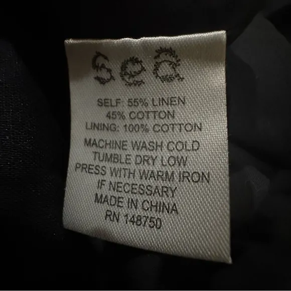 Sea New York Lee Eyelet Embroidered Tunic Dress Black Linen XS‎ - Image 11