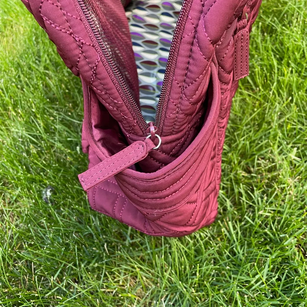 Vera Bradley Maroon Stroll Around Baby Bag - Image 7