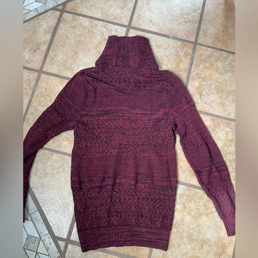 American Rag Burgundy Cowl Neck Sweater - Image 2