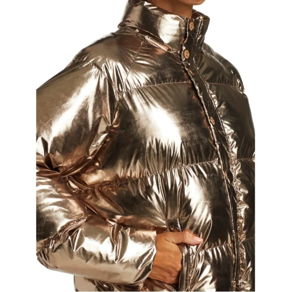 💕MOTHER💕 The Pillow Talk Puffer Jacket Metallic Size L - Image 7