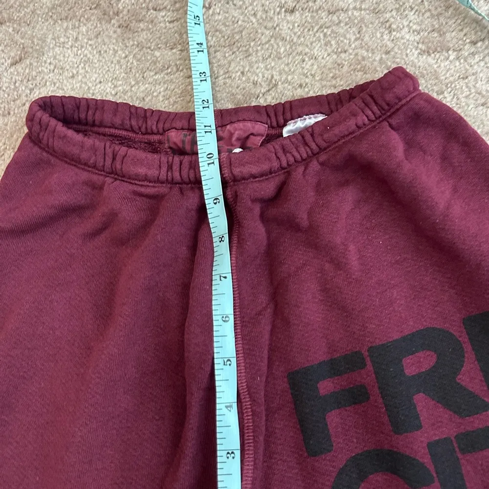 Freecity Maroon Superfluff OG Modal and Cotton Joggers in Deeplove XS Red - Image 9