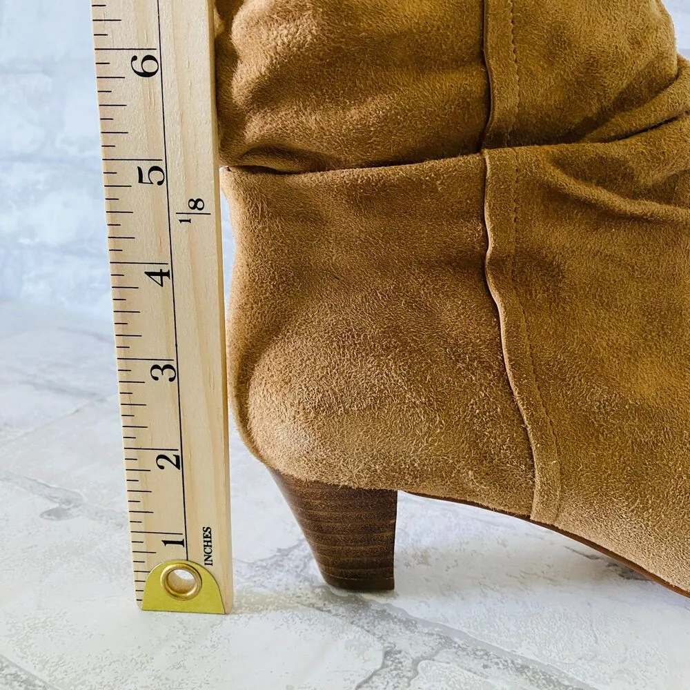 NWOB Anthropologie Silent D Tach Slouchy Suede Ankle Boots Sz 37 (6.5) Brown - Image 8