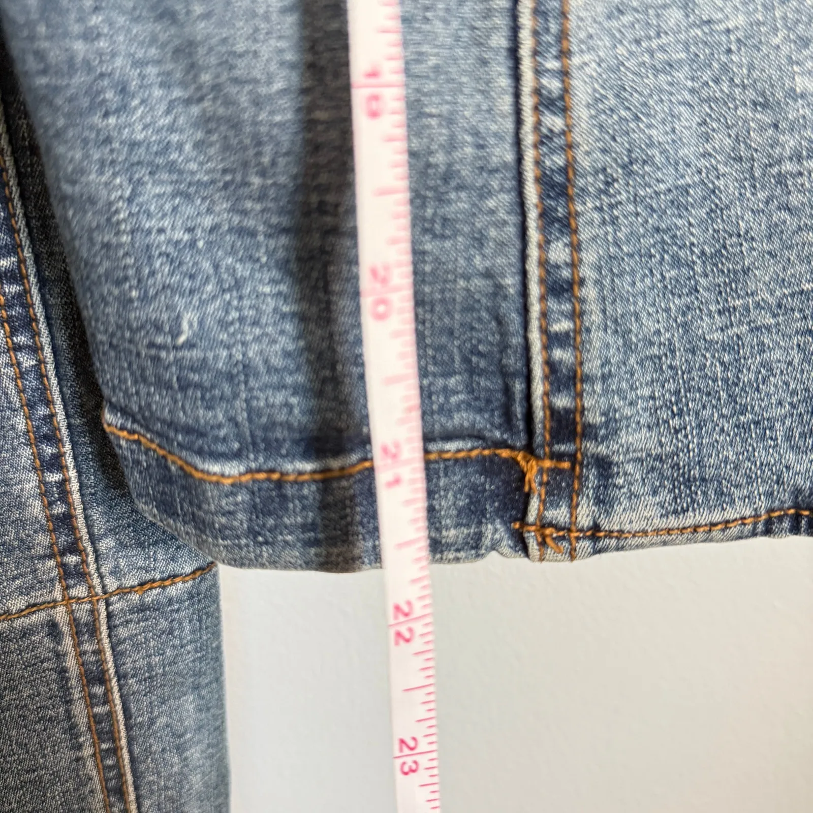 Hot Kiss Y2K Denim Blazer Jacket Sz M - Image 6