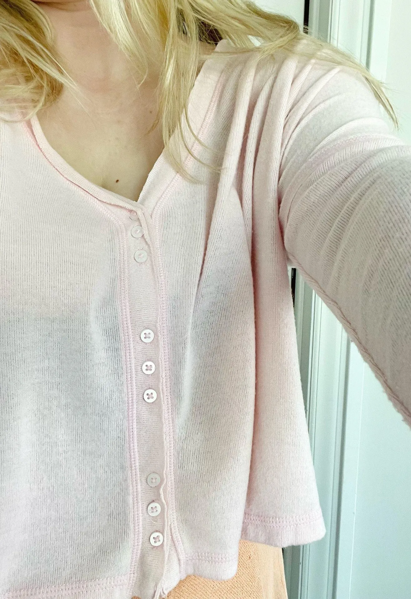 Pink Free People Top Long Sleeve - Image 6