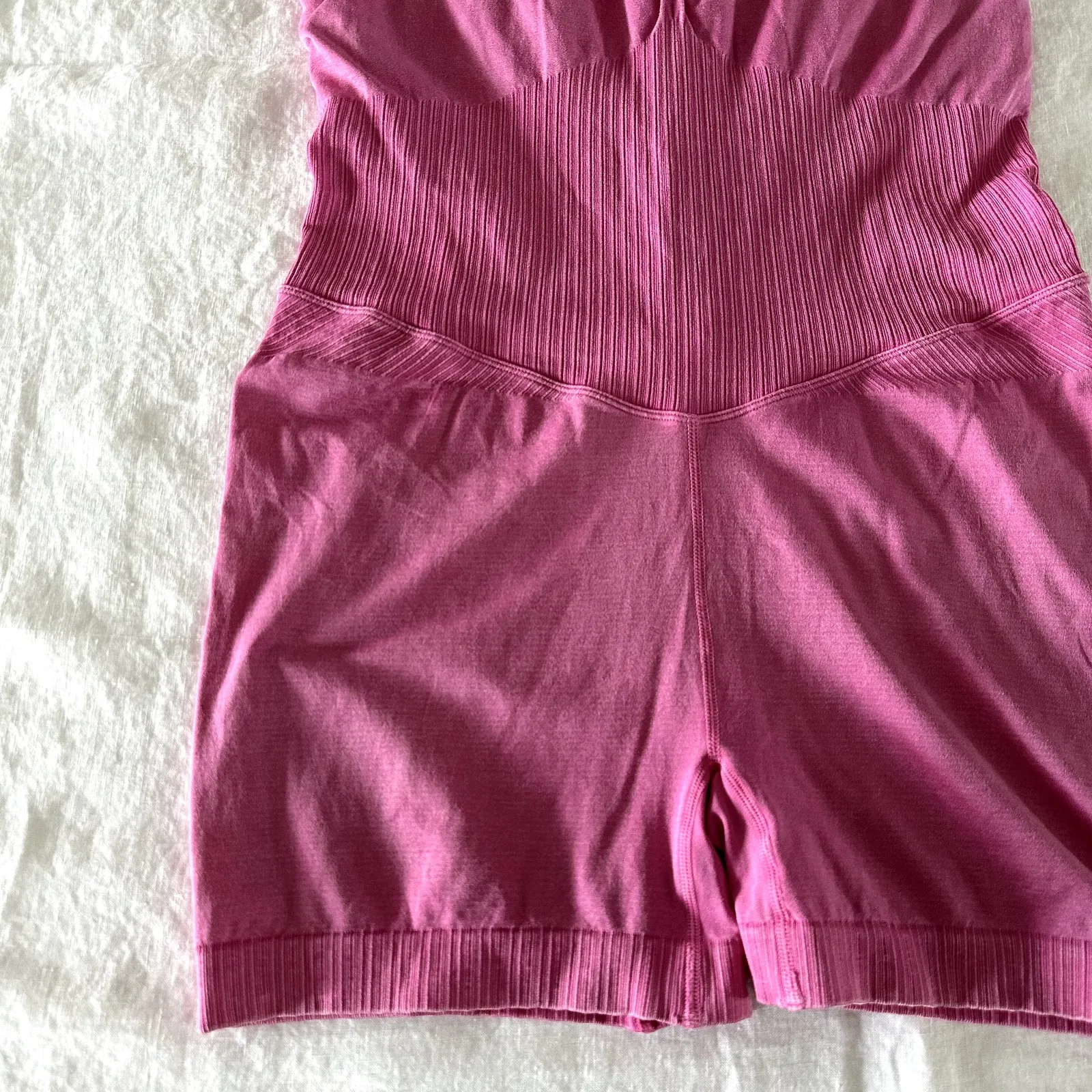 JoyLab Pink Seamless Shorts Bodysuit - Image 4