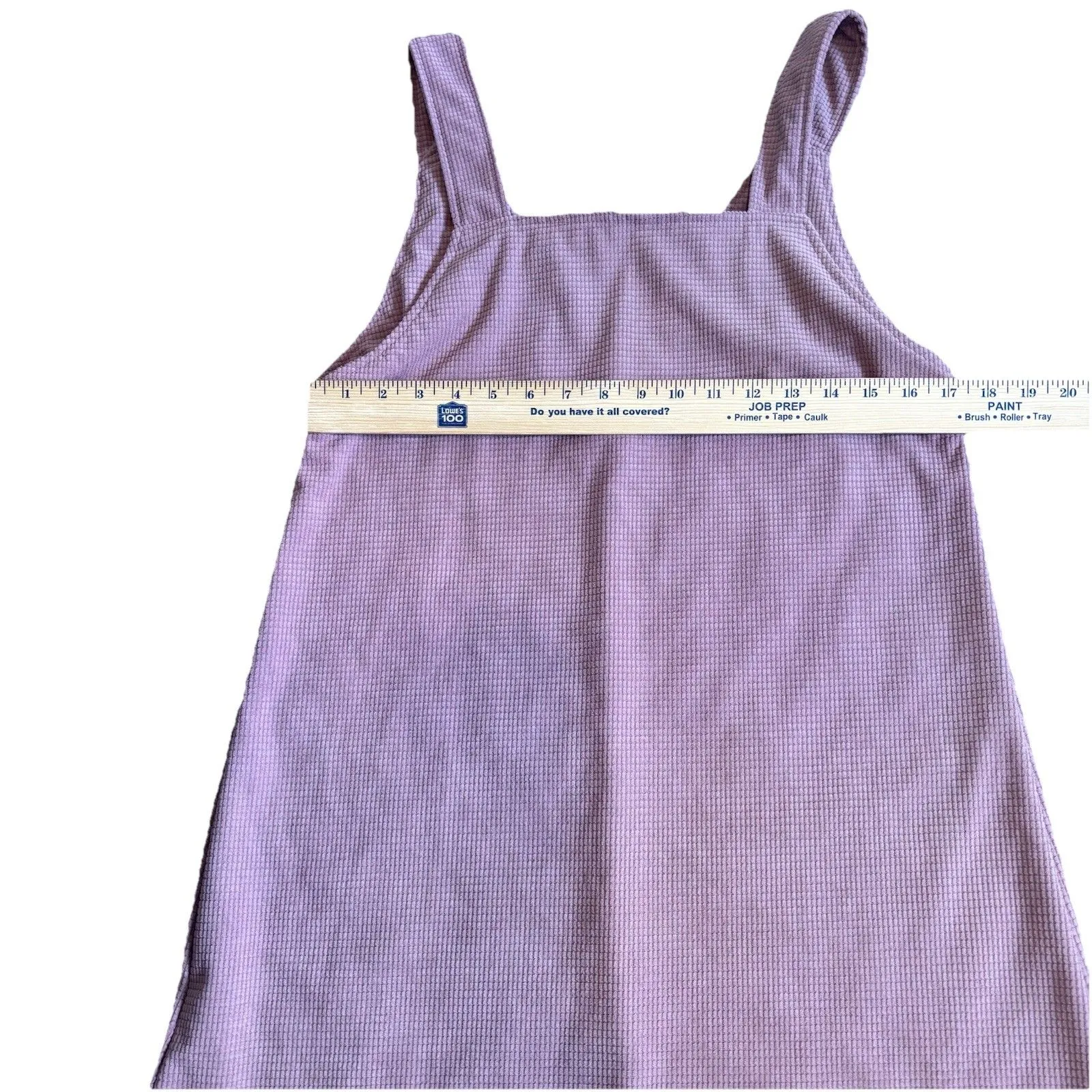 Shein Rose Gold Corduroy Overall Dress V Neck Size 4 - Image 4