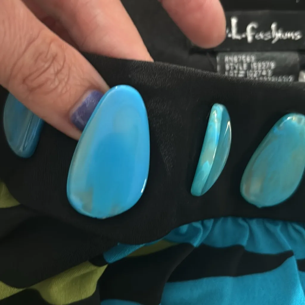 New SL Fashions summer dress Blue Size 12 - Image 9