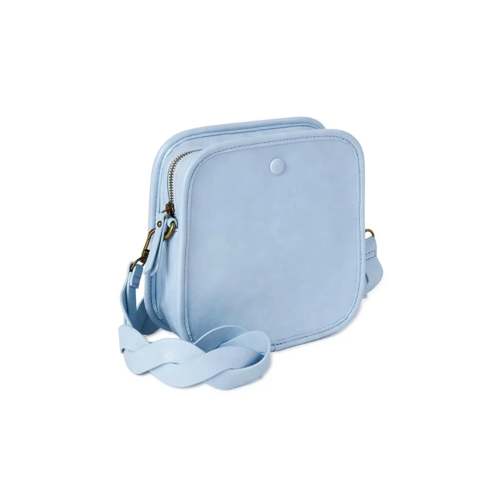 NWOT Time & Tru Women’s Winter Sky Blue Square Crossbody Bag Adjustable Strap - Image 3