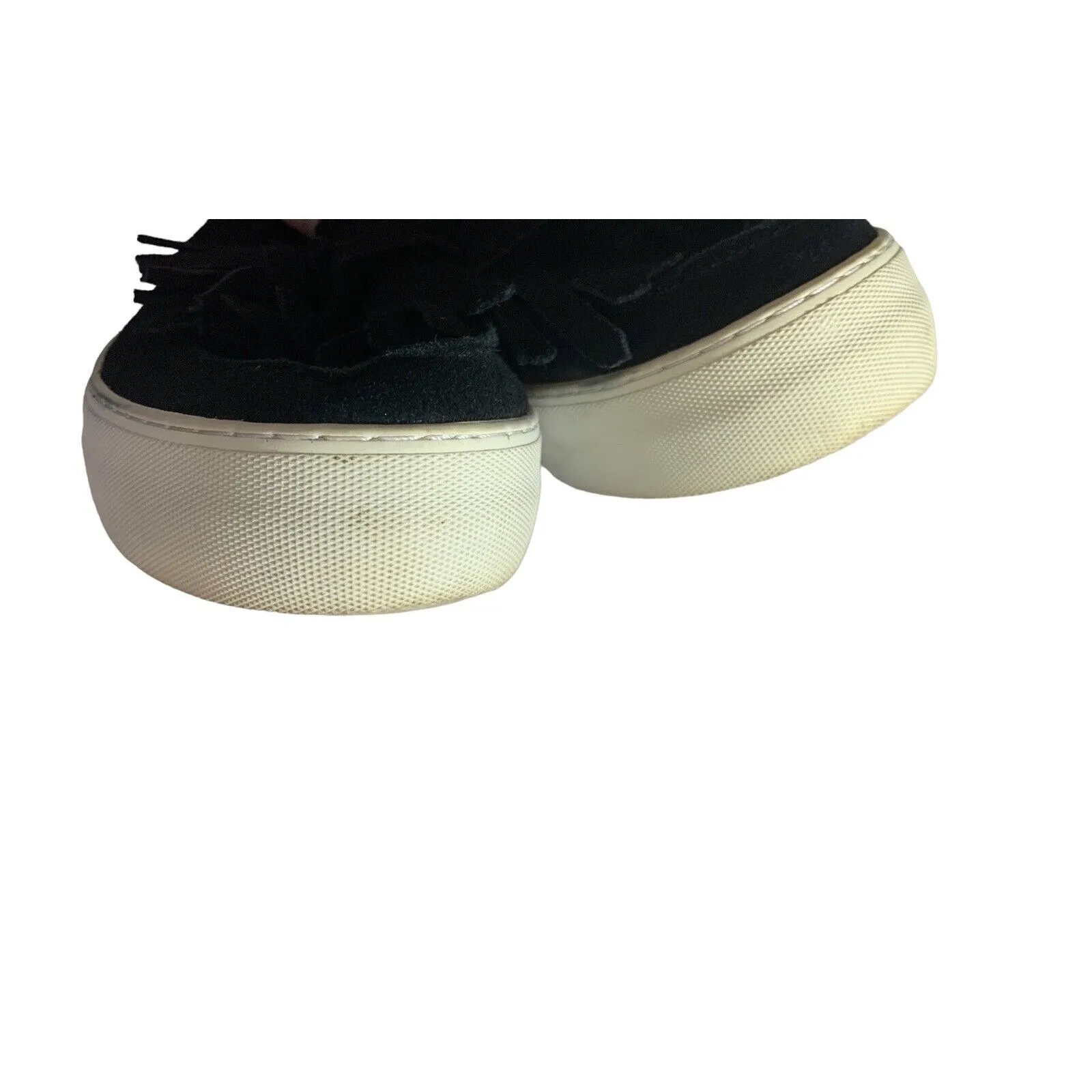 J/Slides Loafers Black Suede Platform Sneakers 10 Tassels Shoes Preppy Academia - Image 6