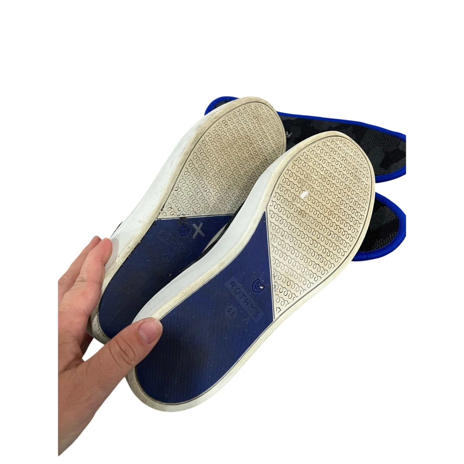 Rothys Slip-On Sneakers Women’s 6.5 Gray Camo Washable Eco Shoes - Image 7