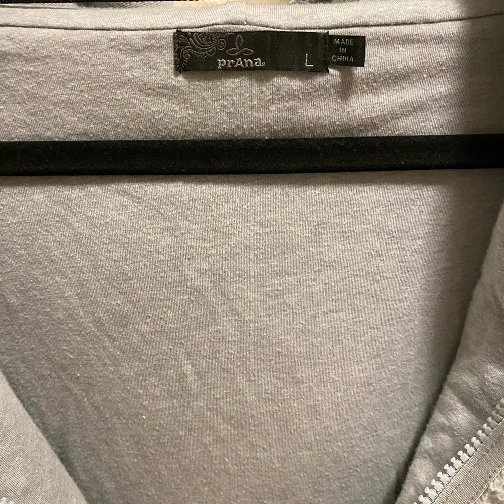 Prana Blue Polar Escape Half Zip Pullover Fleece Hoodie Size L - Image 7