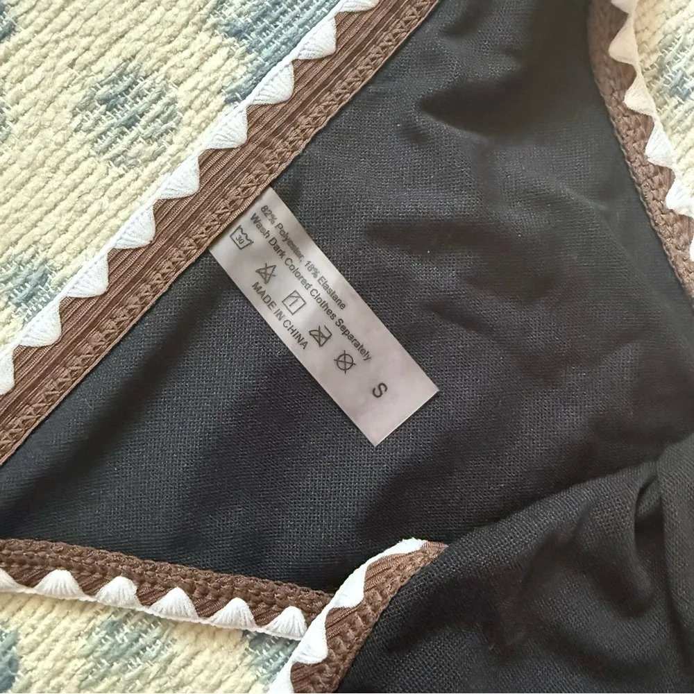 Ribbed Triangle Brown Bikini Set (S) - Shein - Beach Days! - Image 5