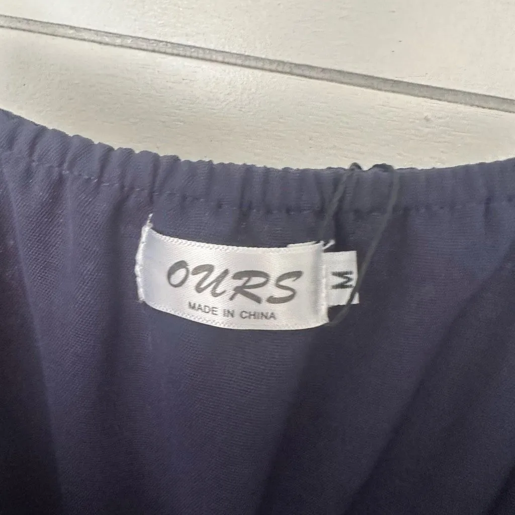 Ours Women’s Medium Navy Blue Tank Dress New - Image 3