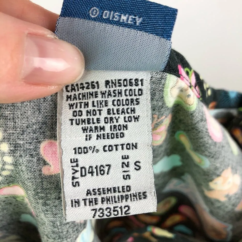 The Wonderful World of Disney Chip N Dale Felling Nutty Medical Scrub Top Small - Image 8