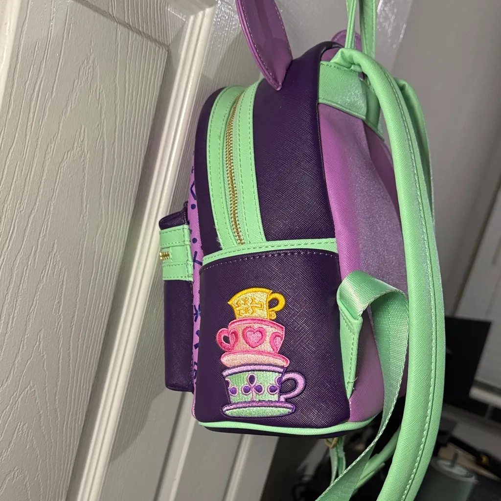 Loungefly Mickey Mouse: The Main Attraction Mad Tea Party Mini Backpack - Image 7