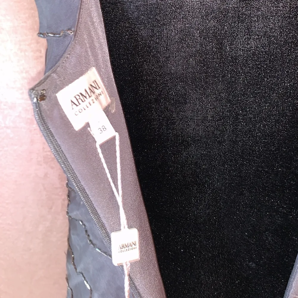 NWT  Size 38 Silver Beaded Cocktail Dress (Damaged) - Image 12