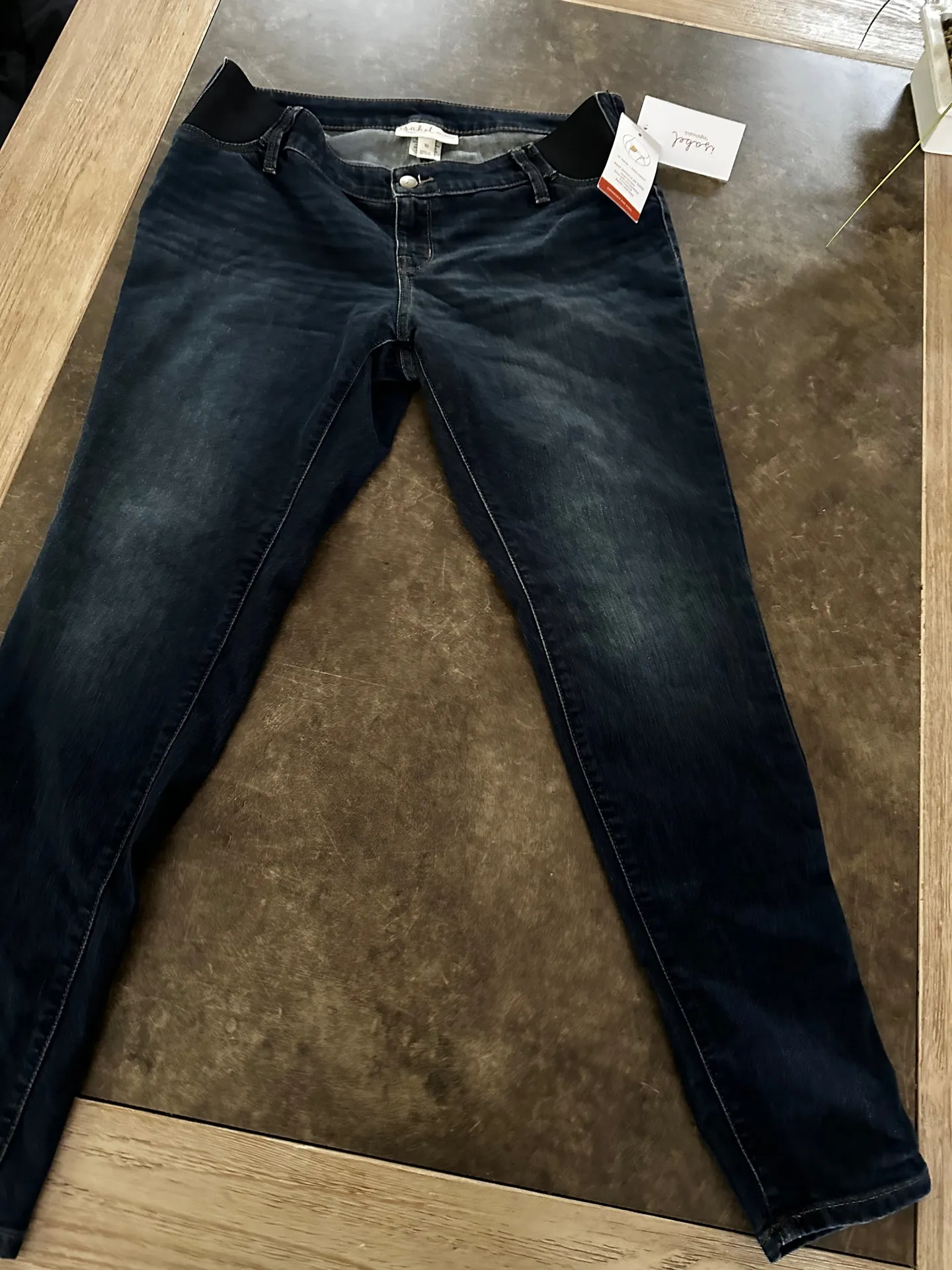 Under Belly Skinny Maternity Jeans - Isabel Ingrid super stretch - Image 5