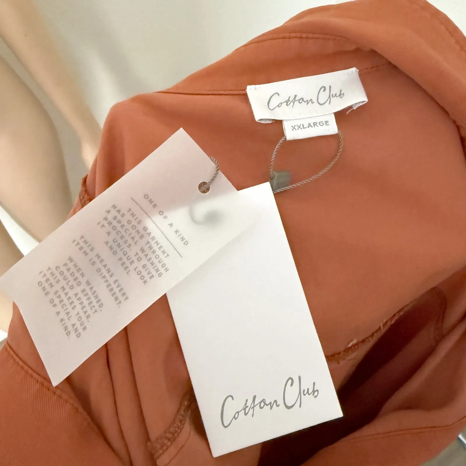 [Cotton Club] Burnt Orange Copper Button Down Safari Shirtdress Midi NWT Sz XXL - Image 12