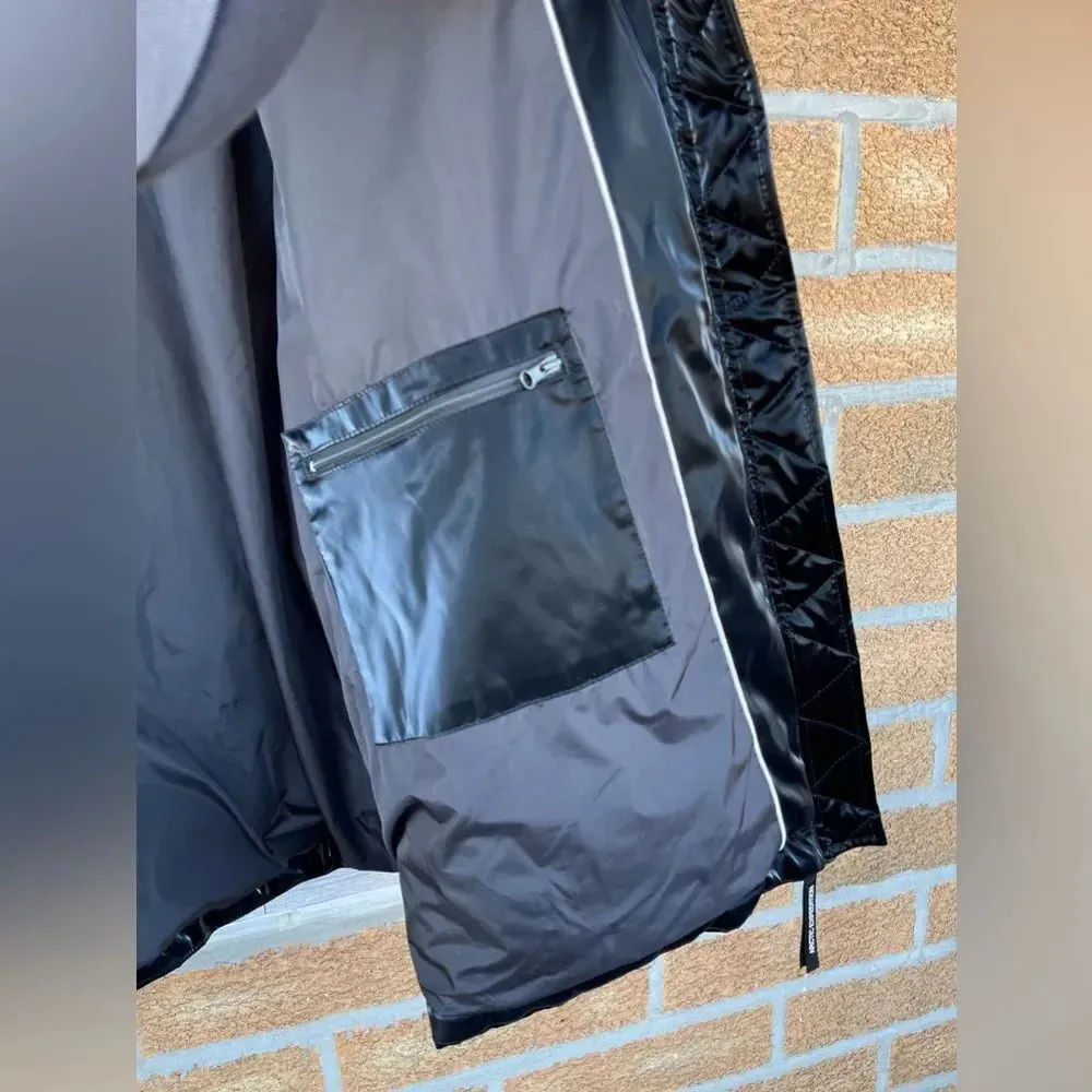 Arctic expedition liquid shine puffer coat with stand collar 2 X Black Size 2X - Image 14