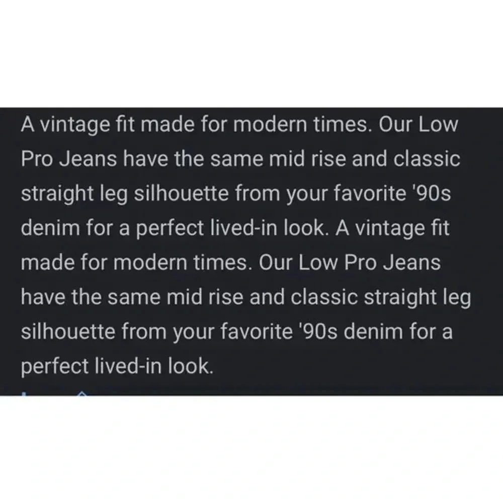 Levi's Women's‎ Low Pro Straight Sz 27 Mid rise Relaxed Through Hip/9’s Style - Image 7