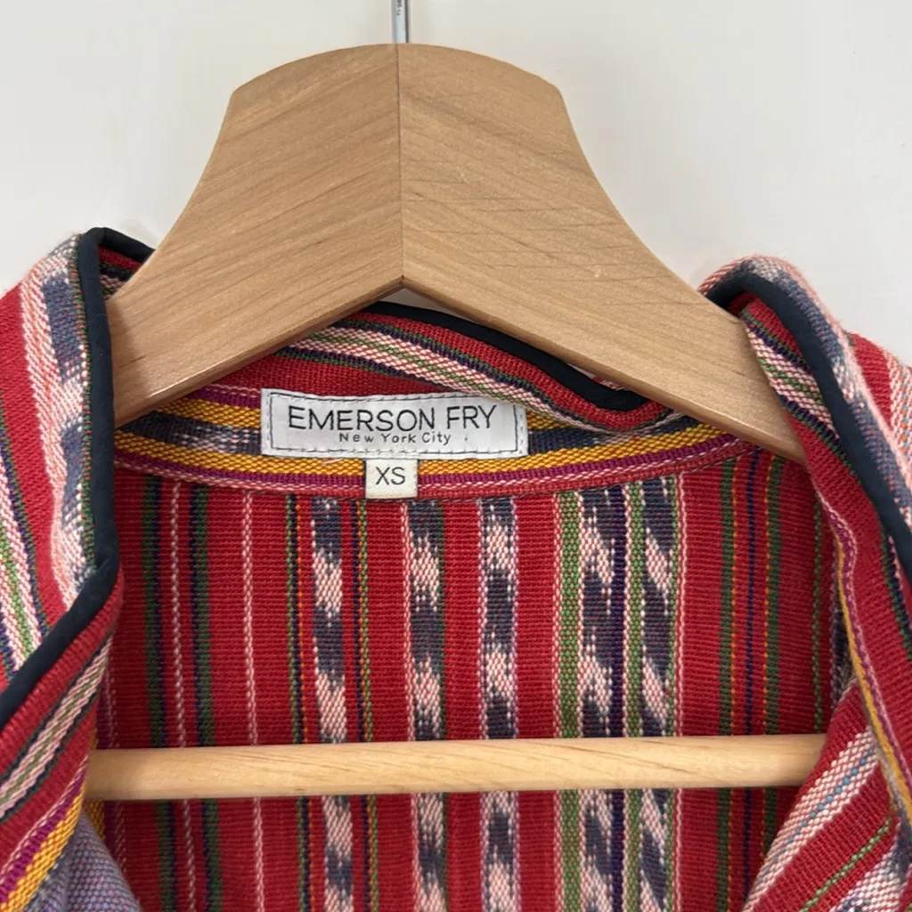 Emerson Fry silk ikat tunic Red Size XS - Image 3