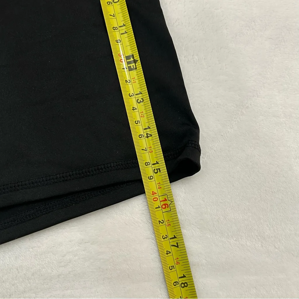 HEAD Neko Black Solid Tennis Activewear Athletic Biker Running Shorts Womens L - Image 7