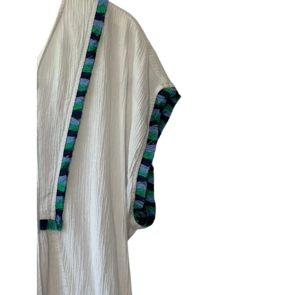 J.Crew White Fringe Beach Tunic Women's Size Small - Image 5