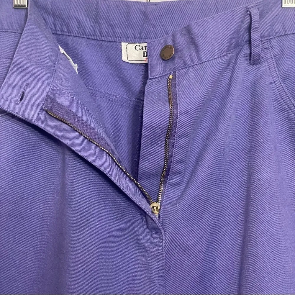 Purple 90s vintage jorts denim shorts, Carolina Bay size 18W 32 - Image 6