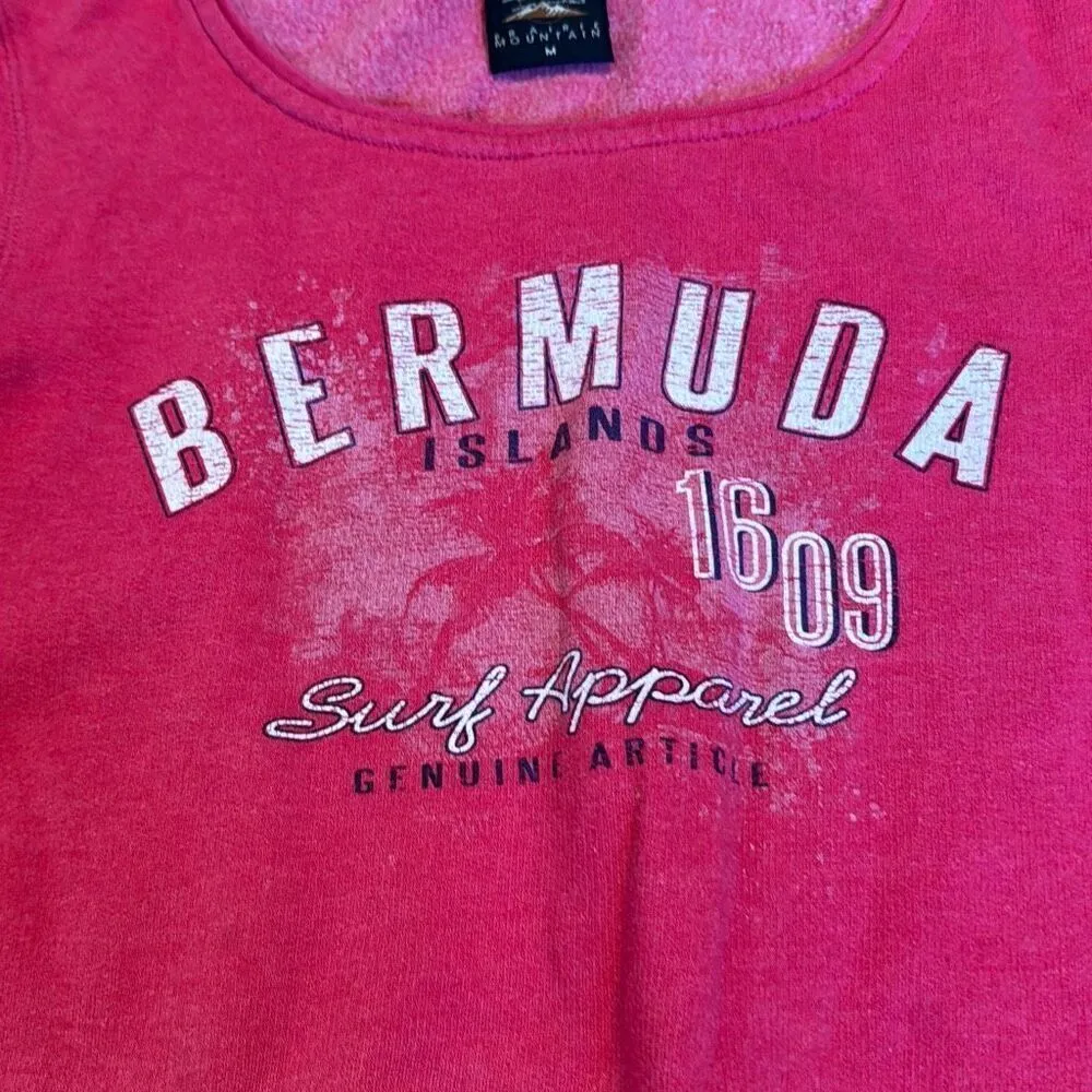 Bermuda pink scoop crewneck hoodie size medium women’s Bought in Bermuda and su - Image 3